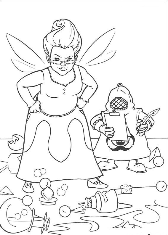 Shrek et Fiona dans un paysage verdoyant
