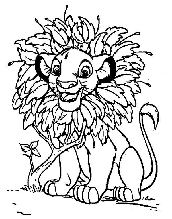 Simba, le lion, se tient majestueusement sous le soleil d'Afrique