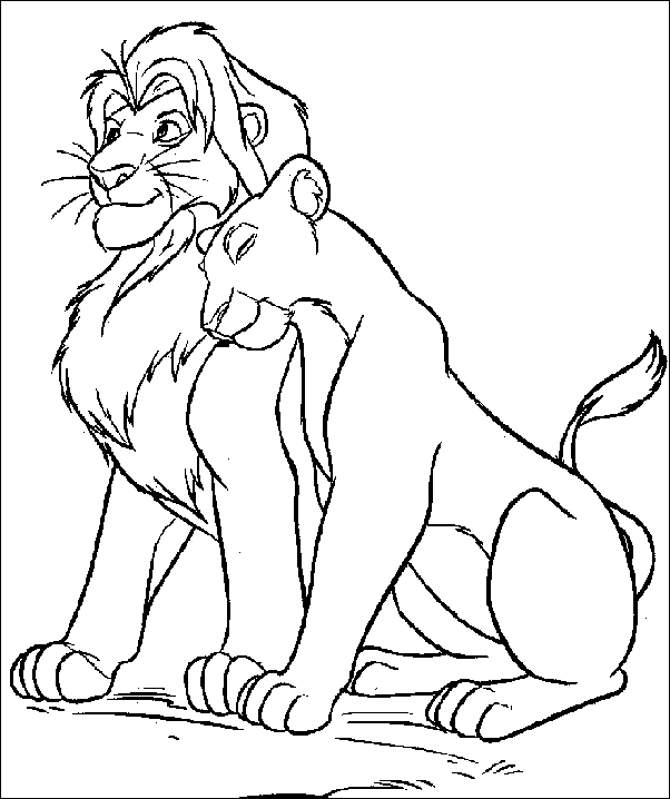 Simba se repose dans la savane sous un arbre