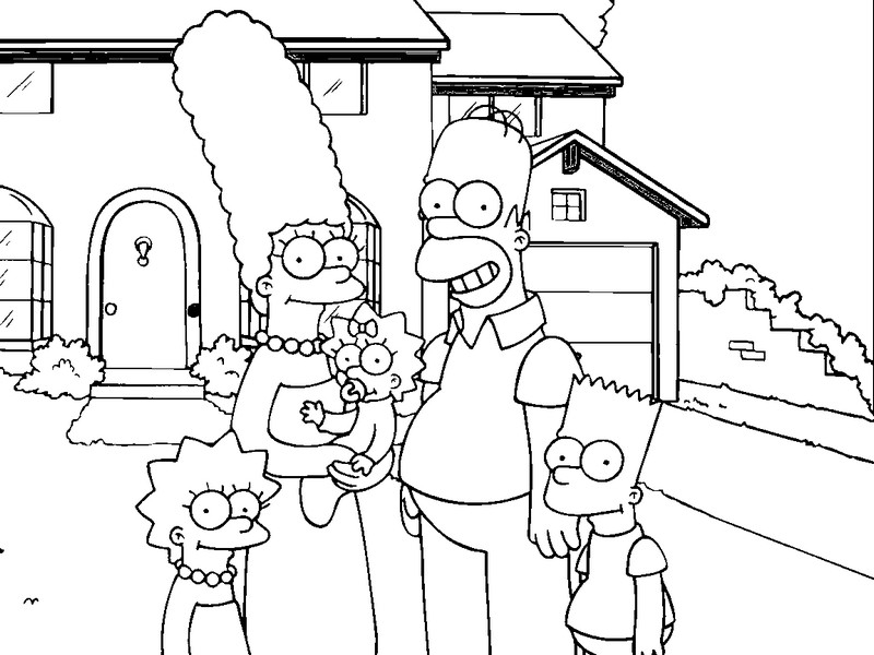Homer Simpson en train de déguster un donut dans son salon