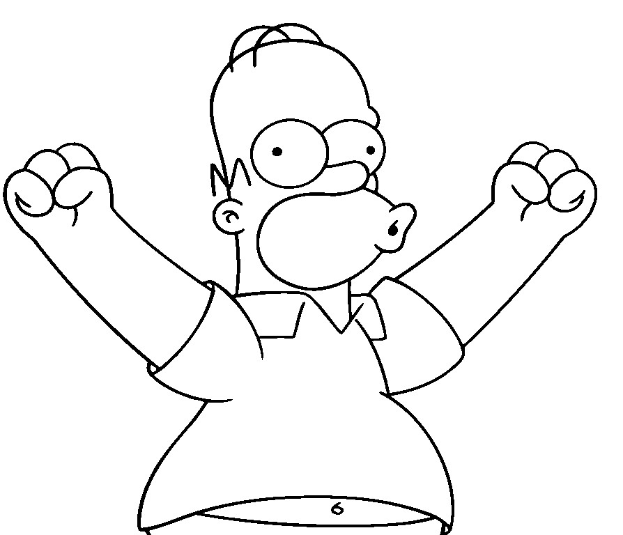Homer Simpson en train de déguster une bière dans son salon