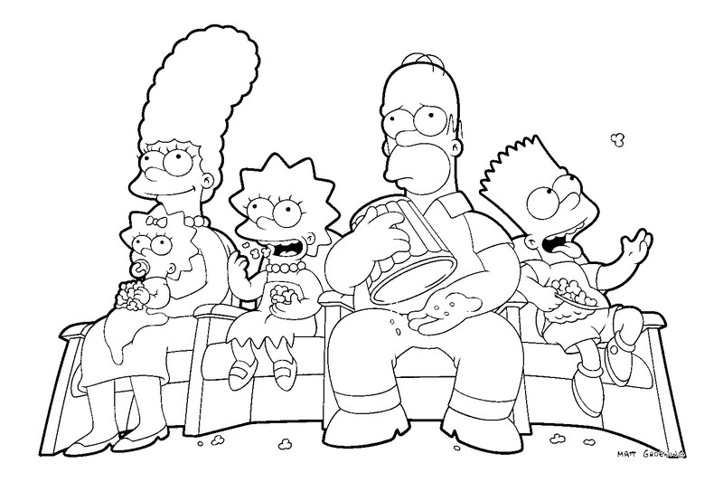 Homer Simpson dégustant une bière sur le canapé du salon
