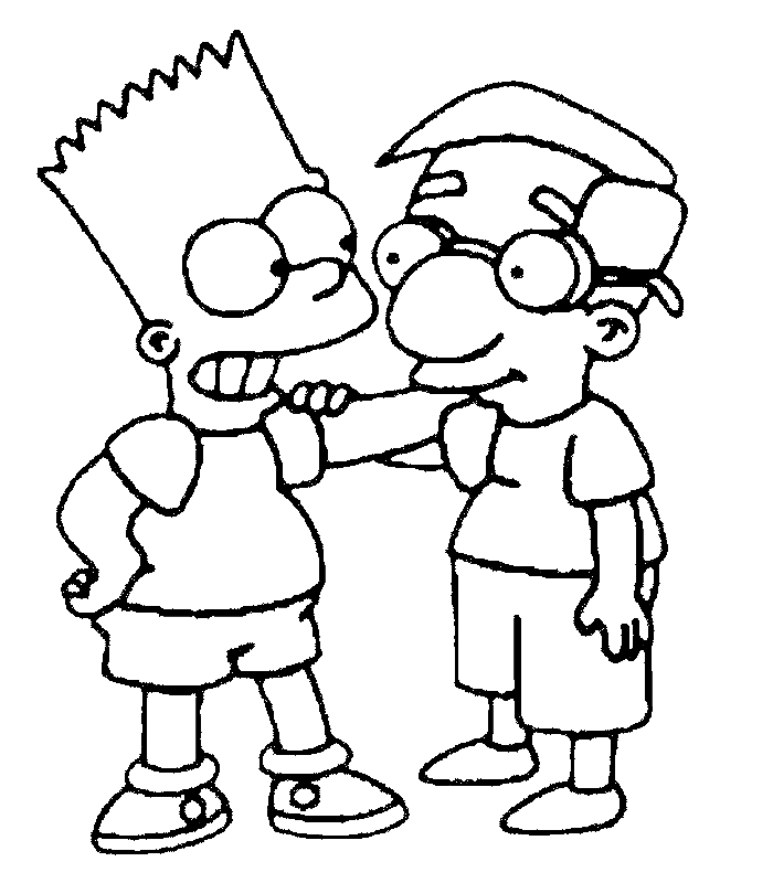Homer et Bart Simpson en balade sur leur skateboard dans Springfield