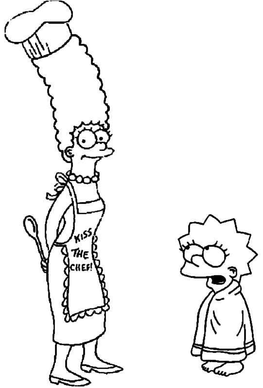 Homer et Marge Simpson se détendent sur le canapé