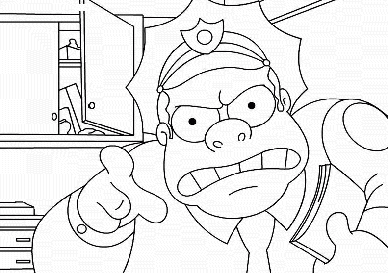 Homer Simpson et Marge Simpson dans leur salon