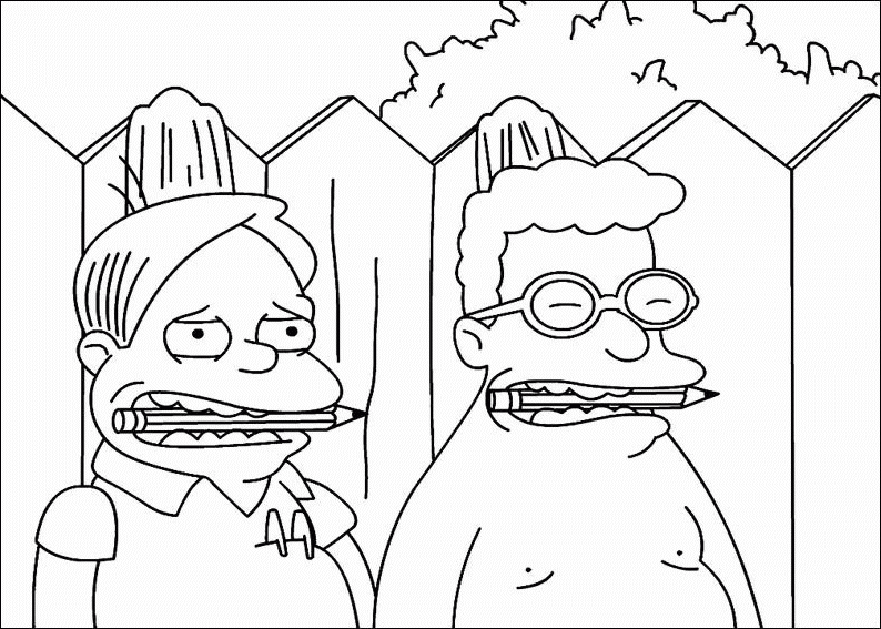 Homer Simpson dans son salon en train de manger des donuts