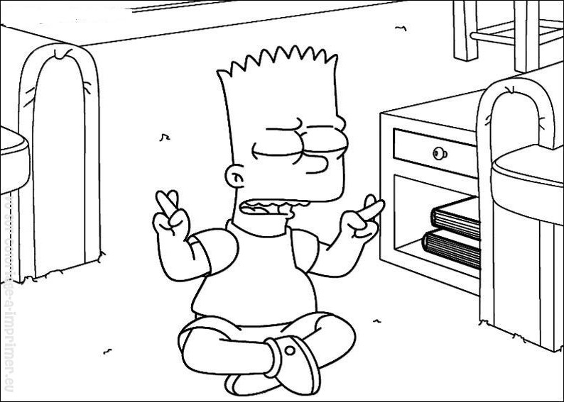 Les Simpson s'amusent dans leur salon