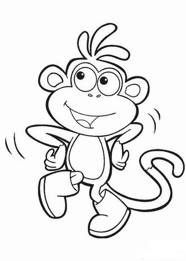 Un singe joyeux jouant dans les arbres