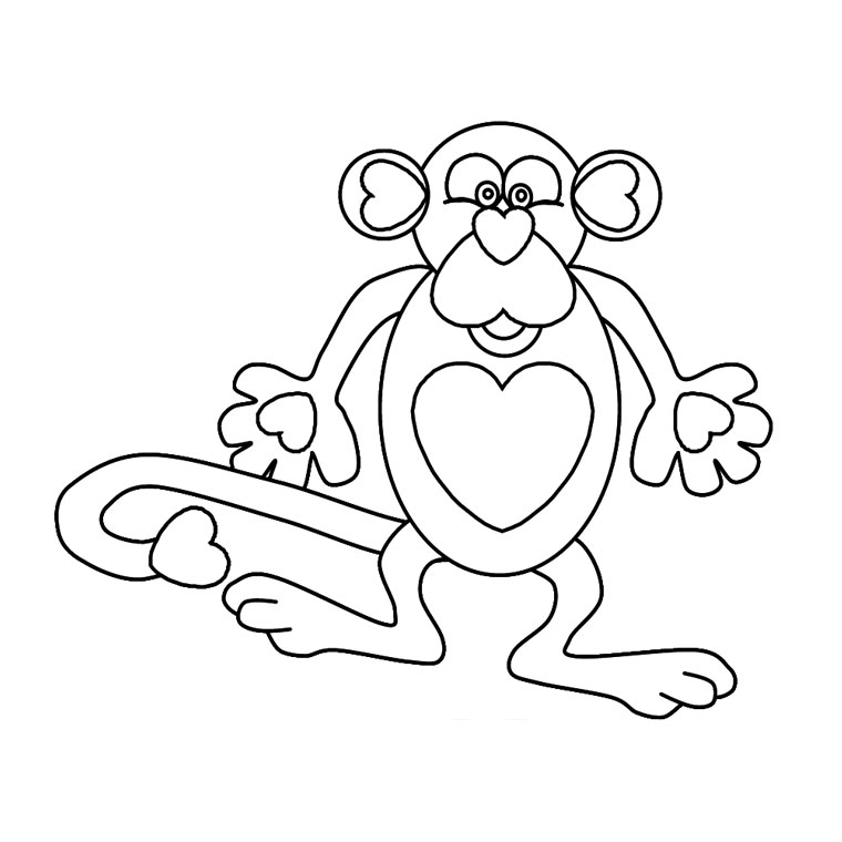 Un singe espiègle suspendu à une branche dans la jungle