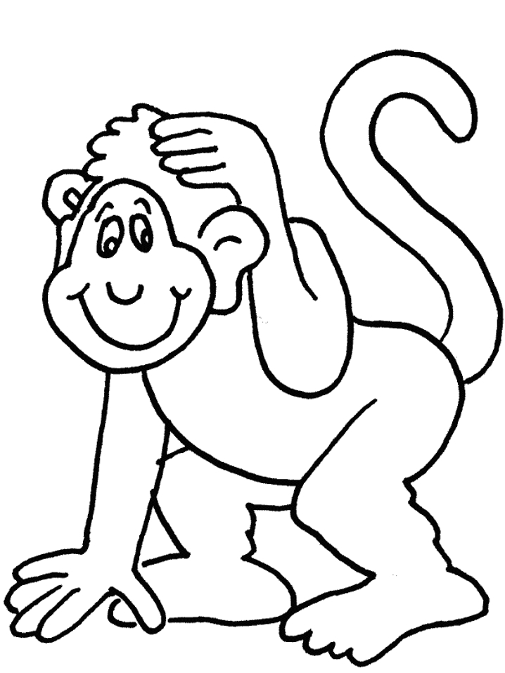Un singe espiègle jouant sur une branche d'arbre