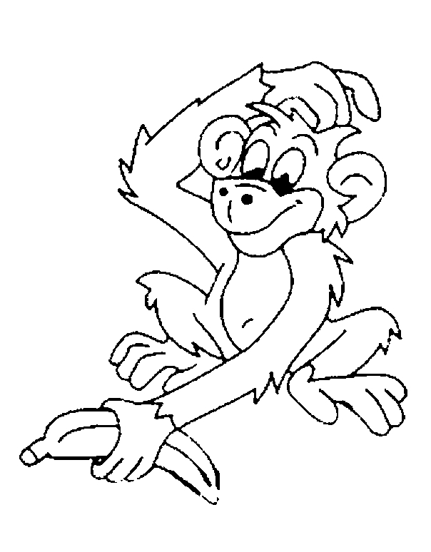 Un singe amusé en pleine jungle