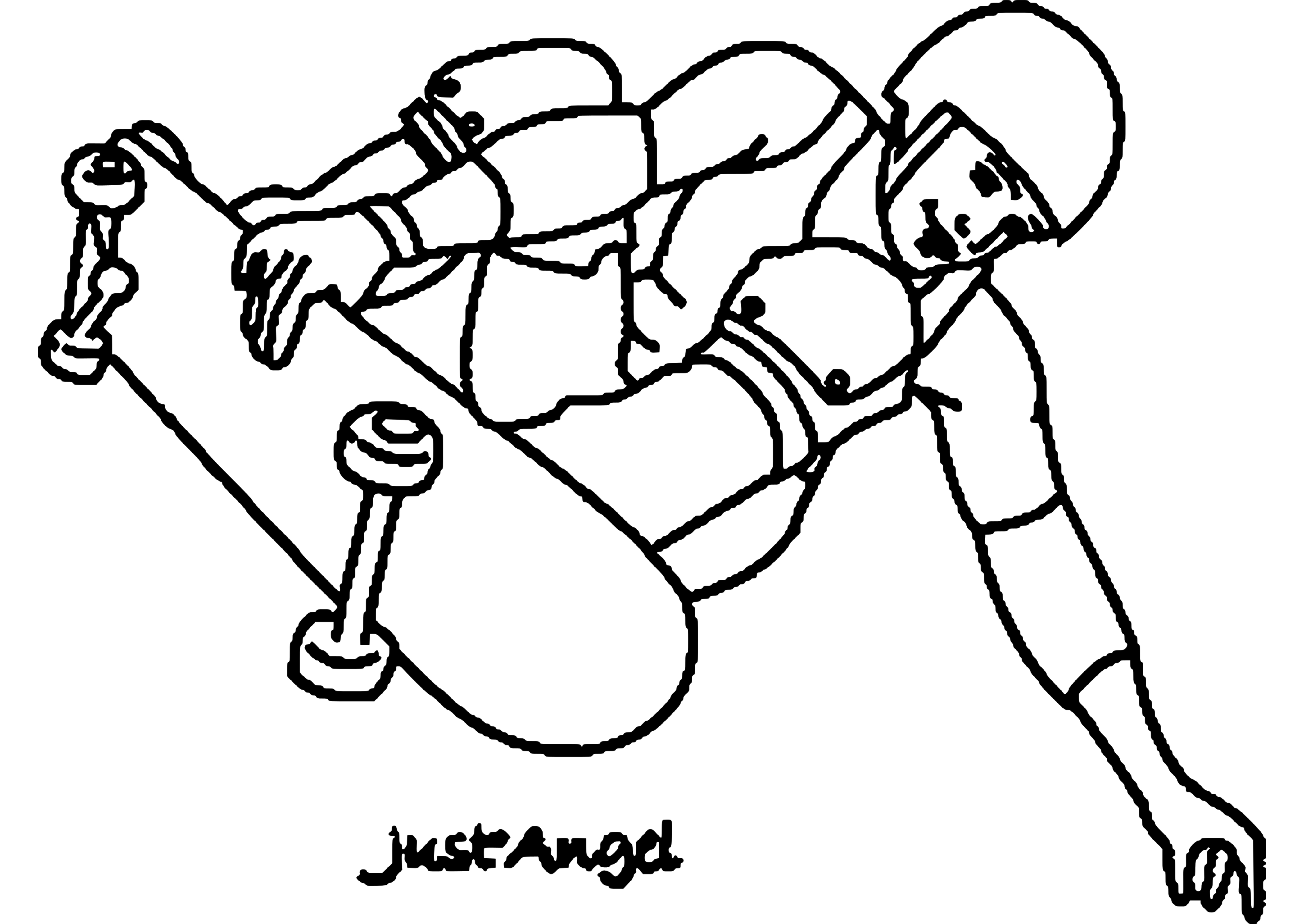 Coloriage d'un skateboard sur une planche à roulettes