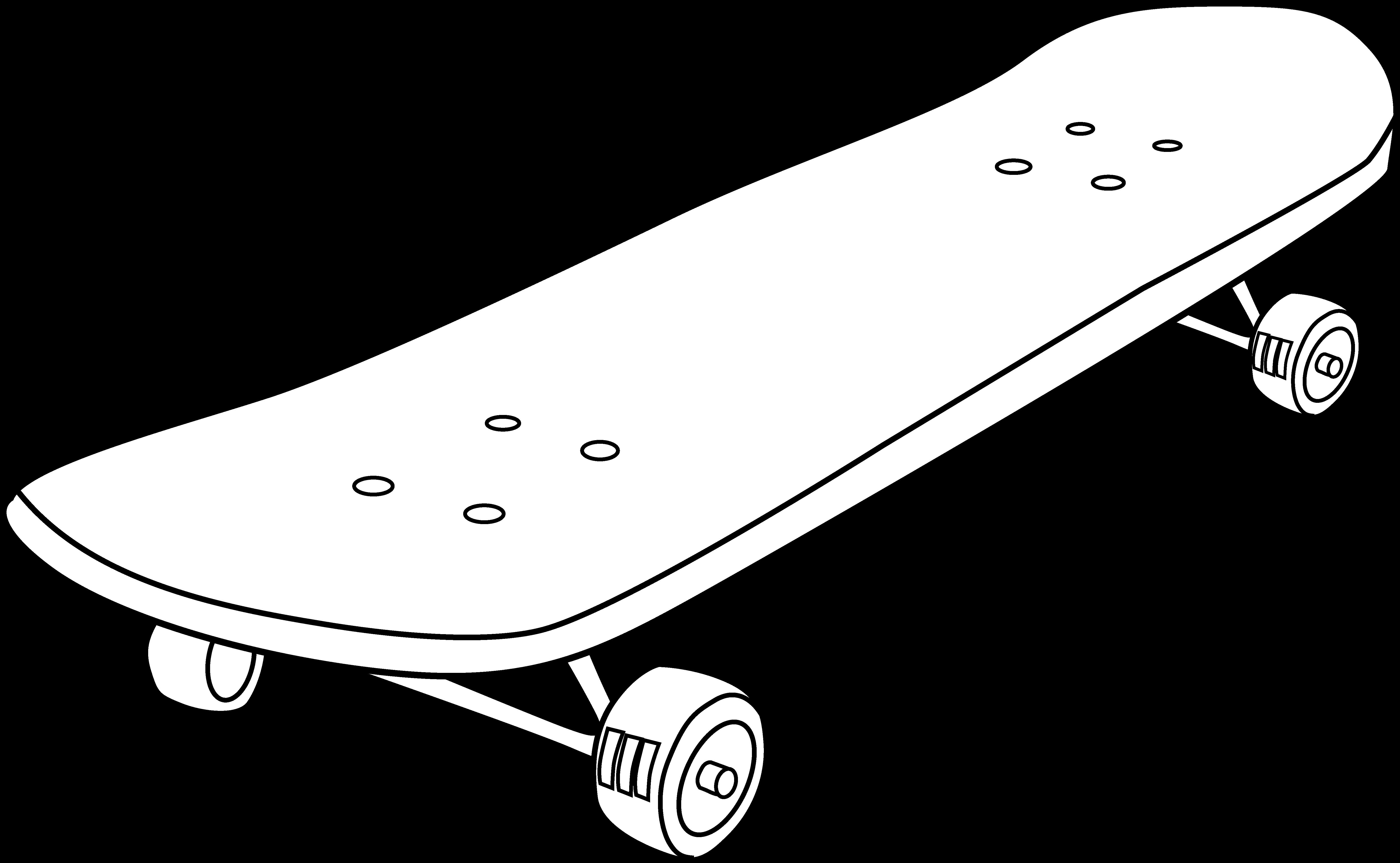 Coloriage d'un skateboard sur un fond dynamique