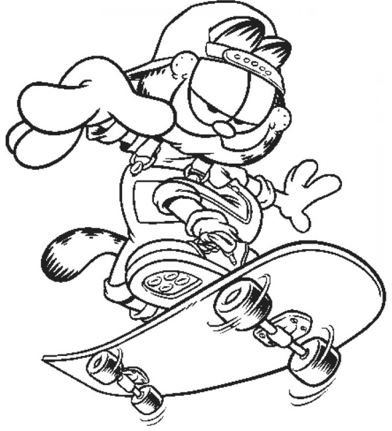 Coloriage d'un skateboard sur un fond dynamique Coloriage d'un skateboard sur un fond dynamique