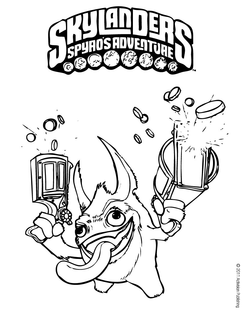 Personnages de Skylanders en action dans un décor dynamique