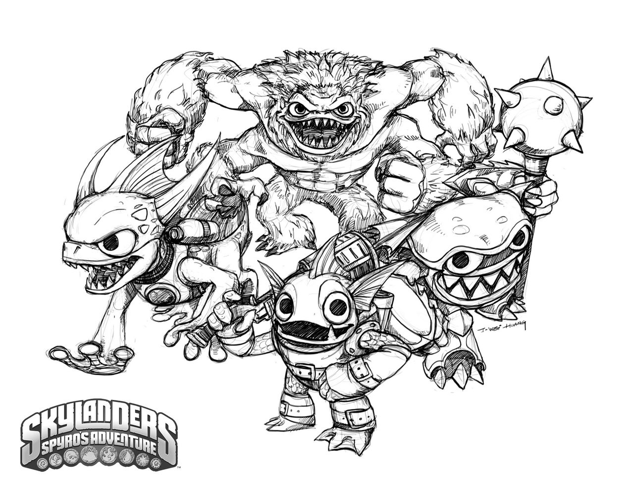 Coloriage Skylanders #21554 à imprimer Coloriage Skylanders #21554 à imprimer