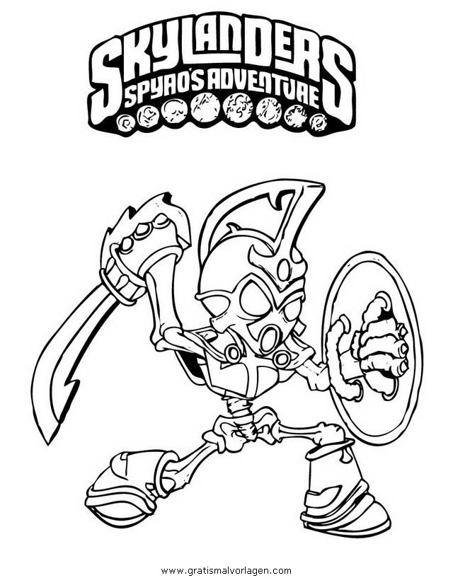Personnage de Skylanders en pleine action dans un décor dynamique