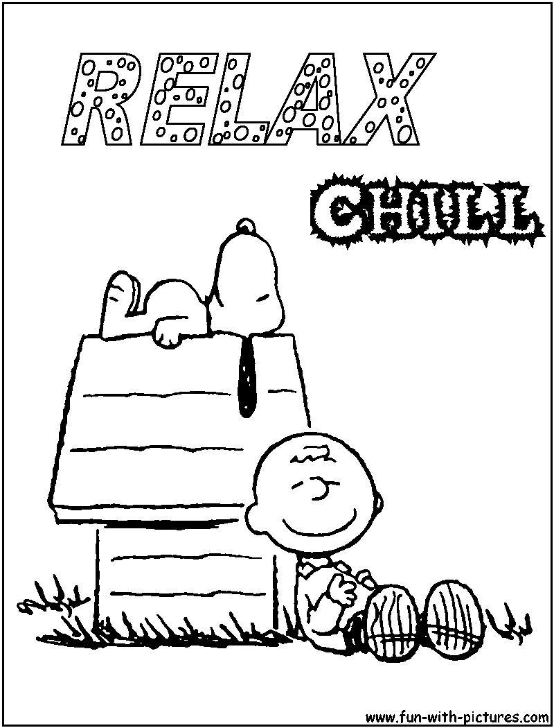 Snoopy allongé et rêvassant sur son doghouse