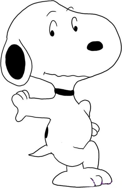 Snoopy s'étire joyeusement sur son coussin moelleux