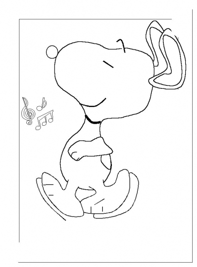 Snoopy et Woodstock profitent d'un moment de détente sous un arbre