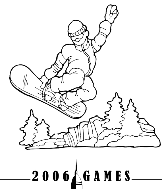 Un snowboardeur en pleine descente sur une pente enneigée