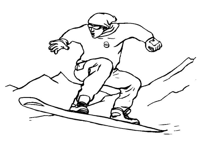 Un snowboardeur en pleine action sur sa planche à neige