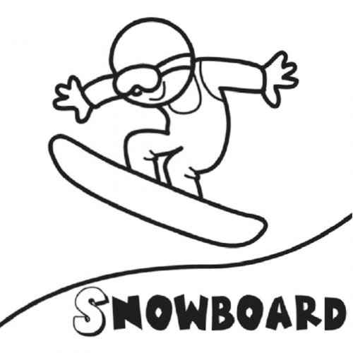 Un snowboardeur en pleine action sur une piste enneigée