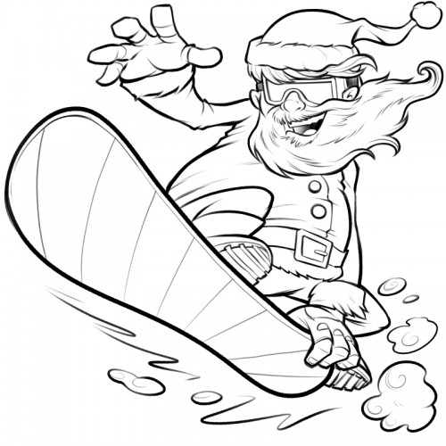 Un snowboarder en pleine action sur sa planche à neige