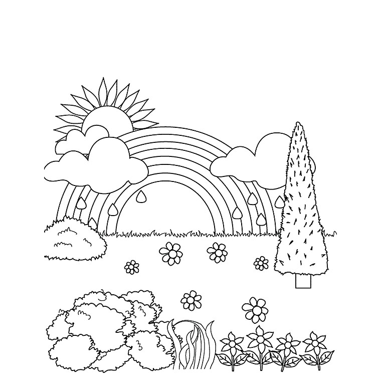 Un soleil souriant avec un nuage flottant dans un ciel paisible