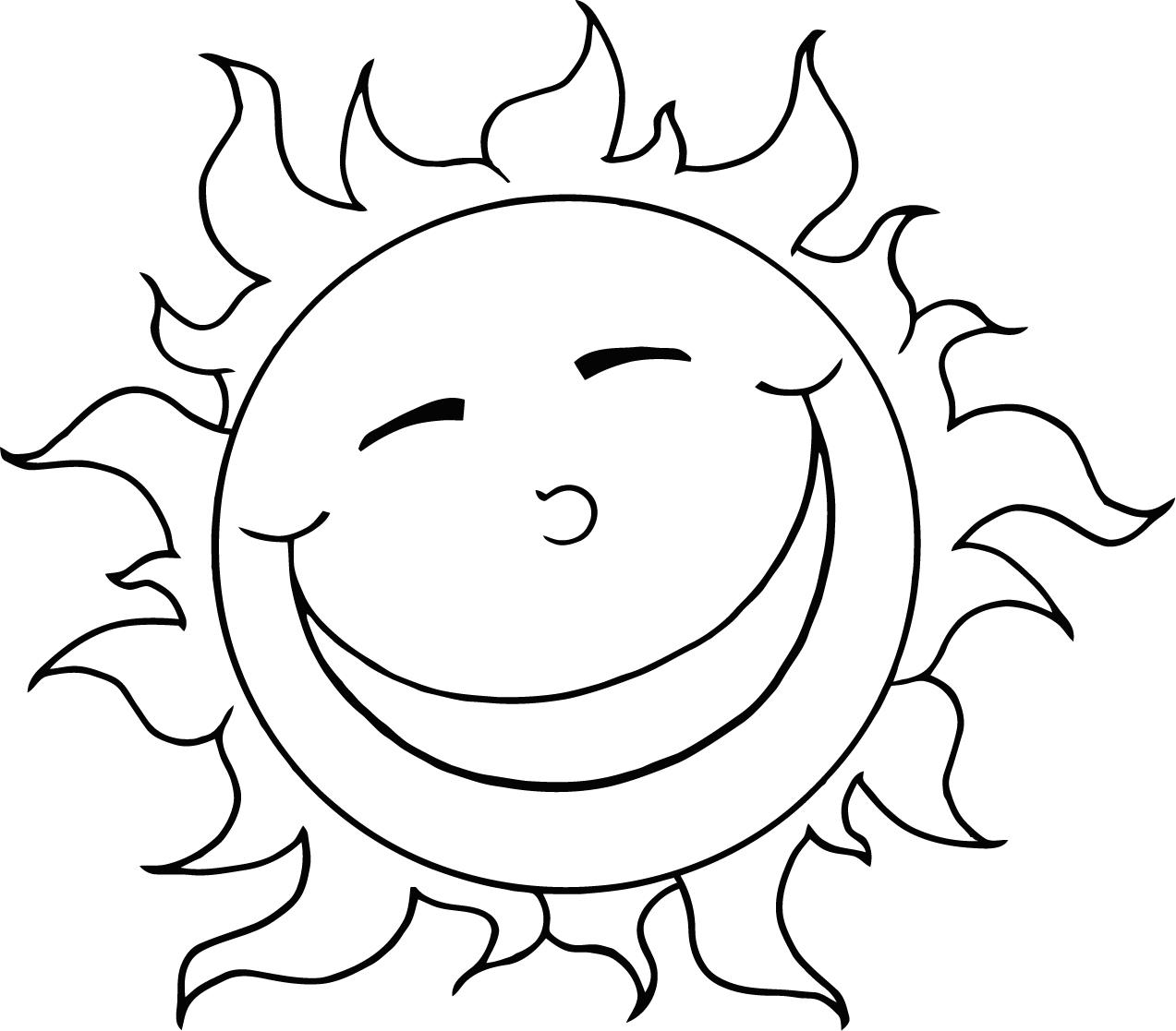 Un soleil souriant dans un ciel dégagé