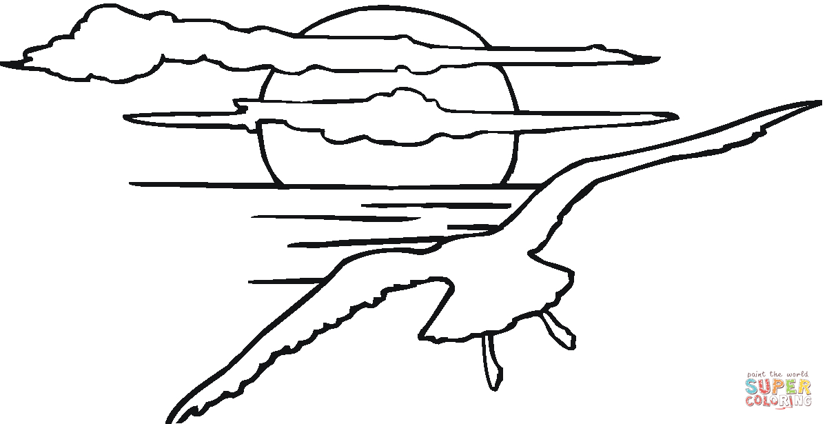 Coloriage d’un soleil souriant avec des rayons stylisés