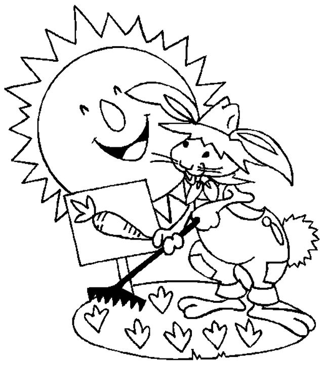 Coloriage d'un soleil souriant avec des rayons stylisés