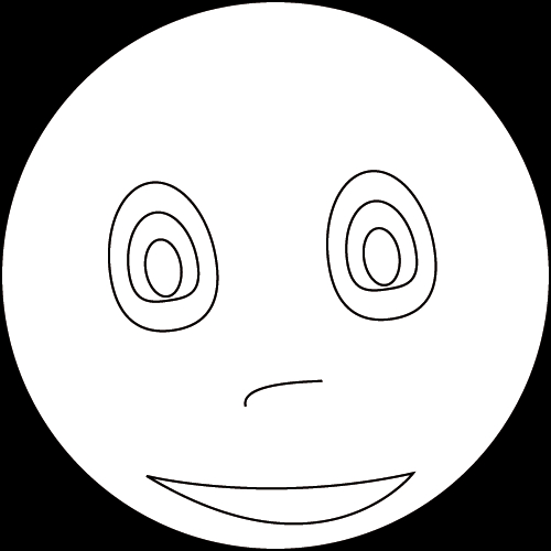 Coloriage d'un soleil souriant avec des rayons enjoués