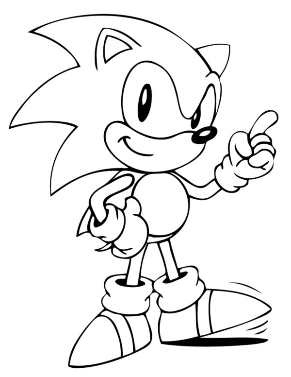 Sonic le hérisson courant à toute vitesse sur un chemin sinueux