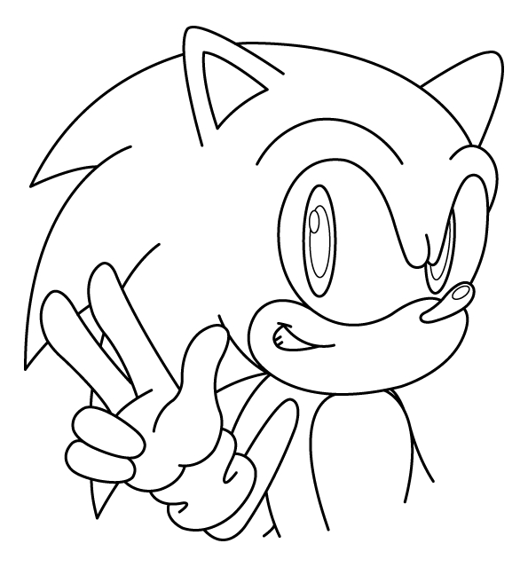 Sonic le hérisson en pleine course dans un décor dynamique