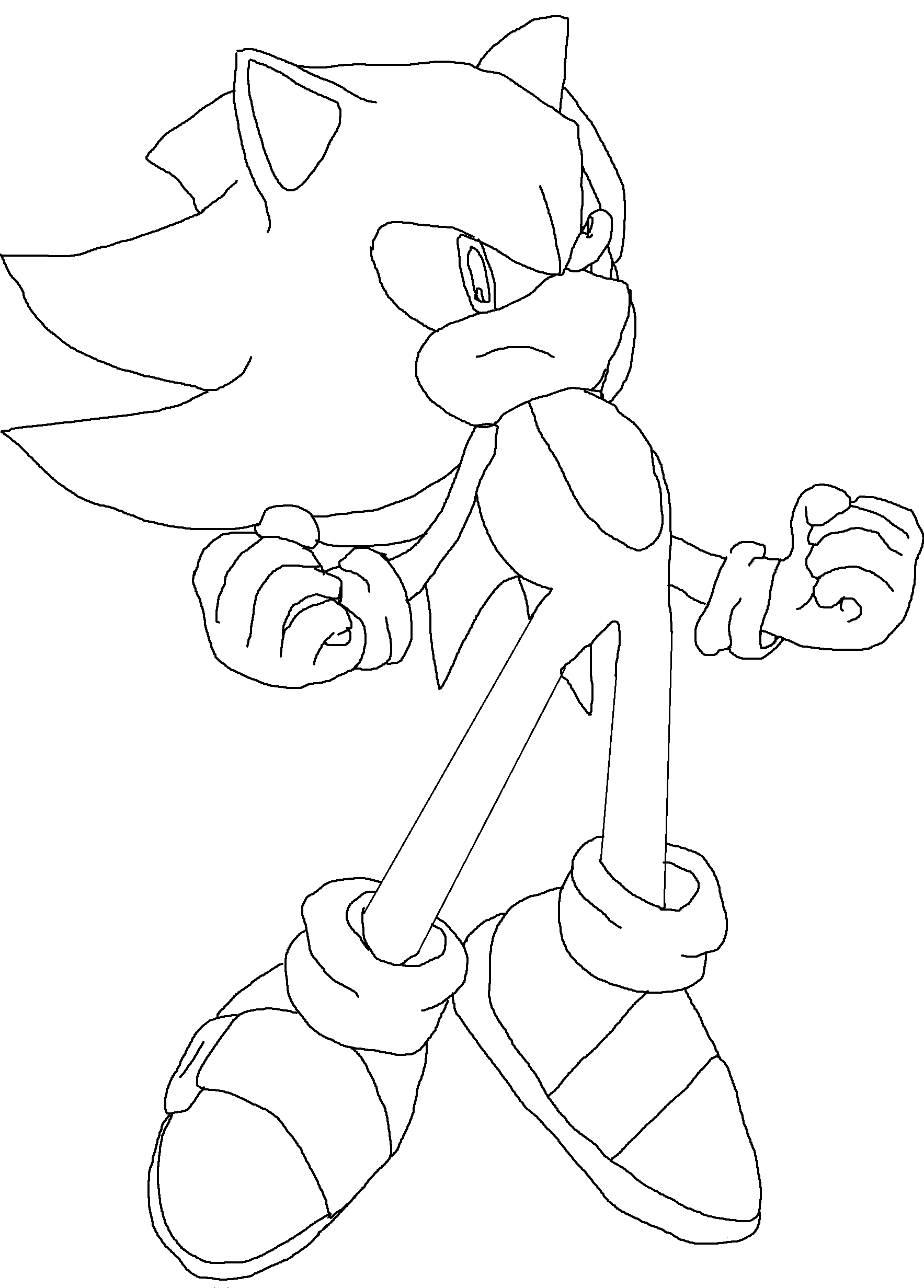 Sonic en pleine course à travers un décor dynamique