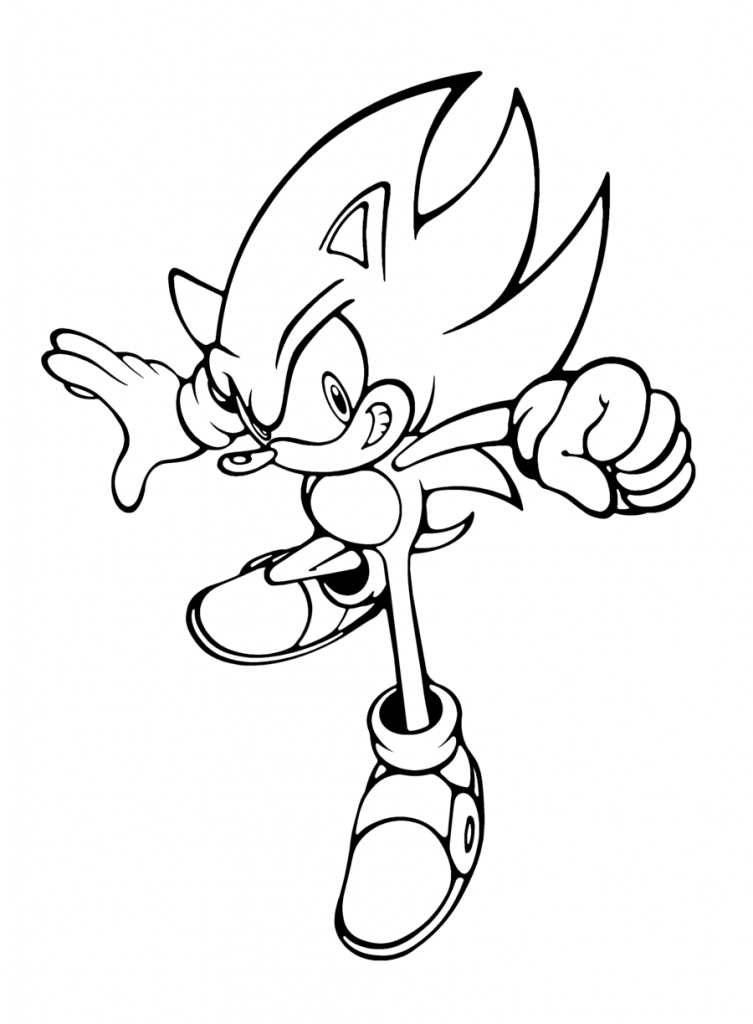 Sonic en pleine course dans un décor dynamique