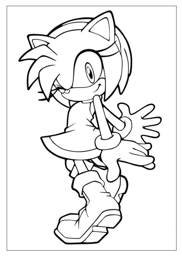 Sonic le hérisson en pleine course sur un chemin ensoleillé