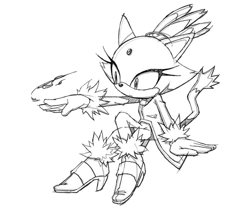 Coloriage de Sonic le Hérisson en pleine course dans un décor dynamique