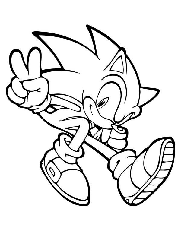 Sonic le hérisson courant à toute vitesse dans un décor dynamique