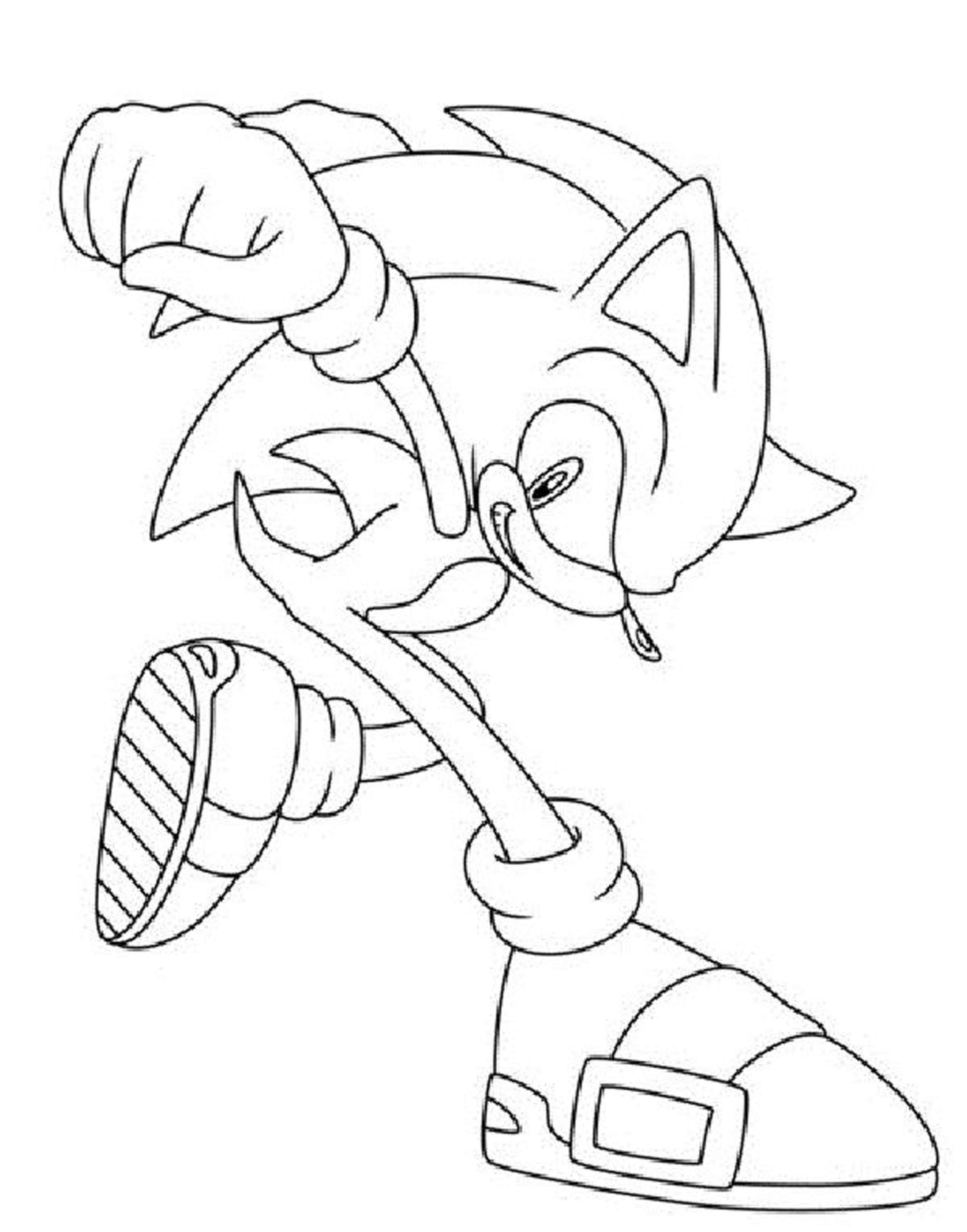 Sonic en pleine course dans un paysage dynamique