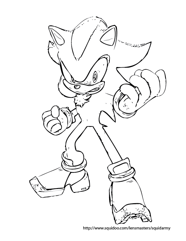 Sonic en pleine course à travers un paysage animé