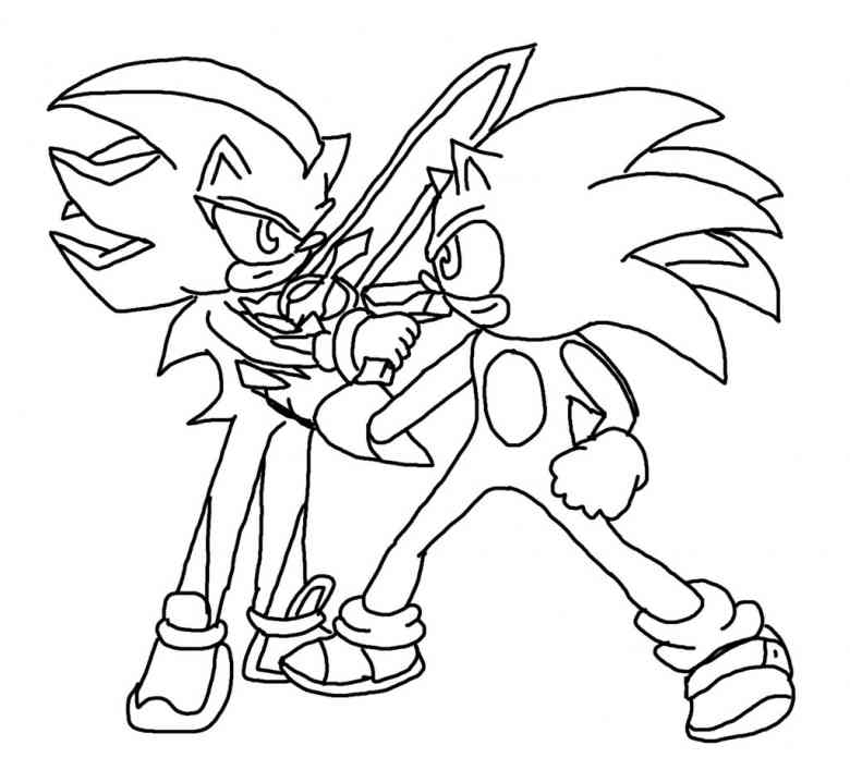 Sonic en pleine course à travers un paysage dynamique