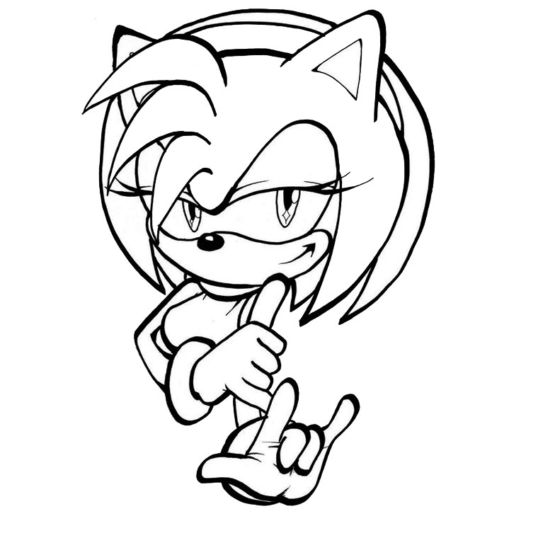 Coloriage de Sonic en pleine course dans un environnement dynamique