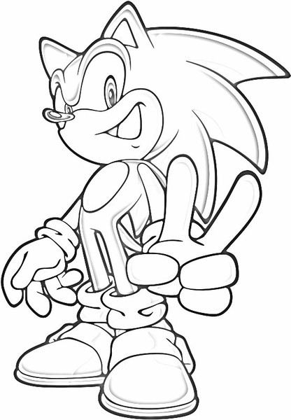 Sonic le hérisson courant à toute vitesse dans un paysage dynamique
