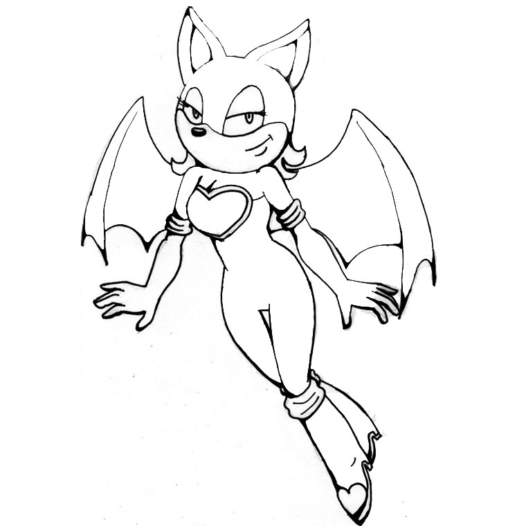 Coloriage de Sonic le hérisson courant dans un paysage dynamique