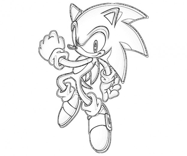 Sonic le hérisson en pleine course à travers un décor dynamique