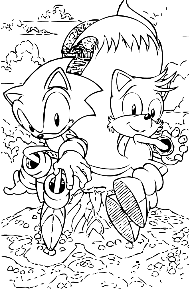 Coloriage Sonic #29570 à imprimer Coloriage Sonic #29570 à imprimer