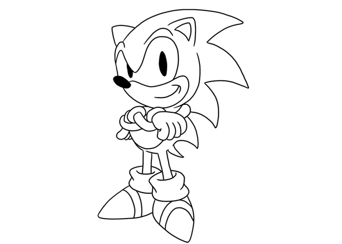 Sonic en pleine course dans un paysage dynamique