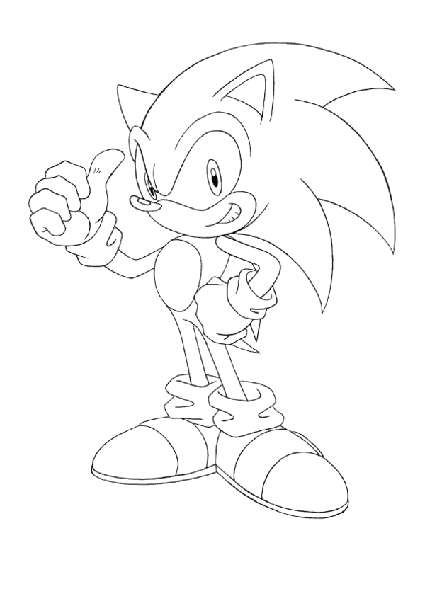 Sonic le hérisson courant à toute vitesse dans un décor dynamique